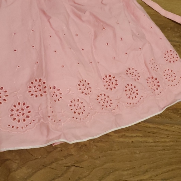 🐇HP🌸Eyelet Dress Sweet Heart Rose Girls Size 6 - Picture 3 of 11